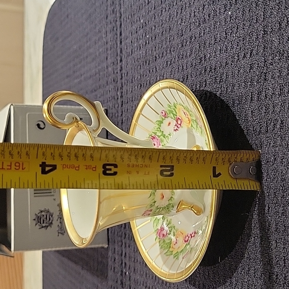 Weimar Footed Demitasse cup w Saucer - Picture 5 of 6